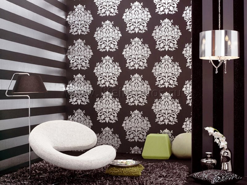 Флоковые обои в интерьере Флоковые обои в интерьере