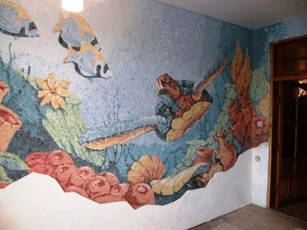 жидкие обои с рисунком в интерьере детской